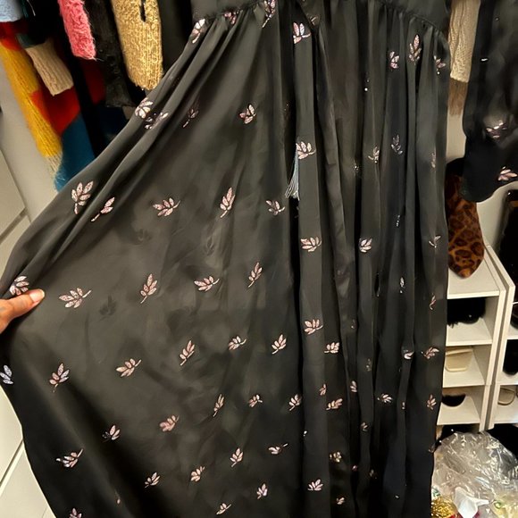 Nasty Gal Sheer Glitter Sheer Maxi Dress - Picture 6 of 8